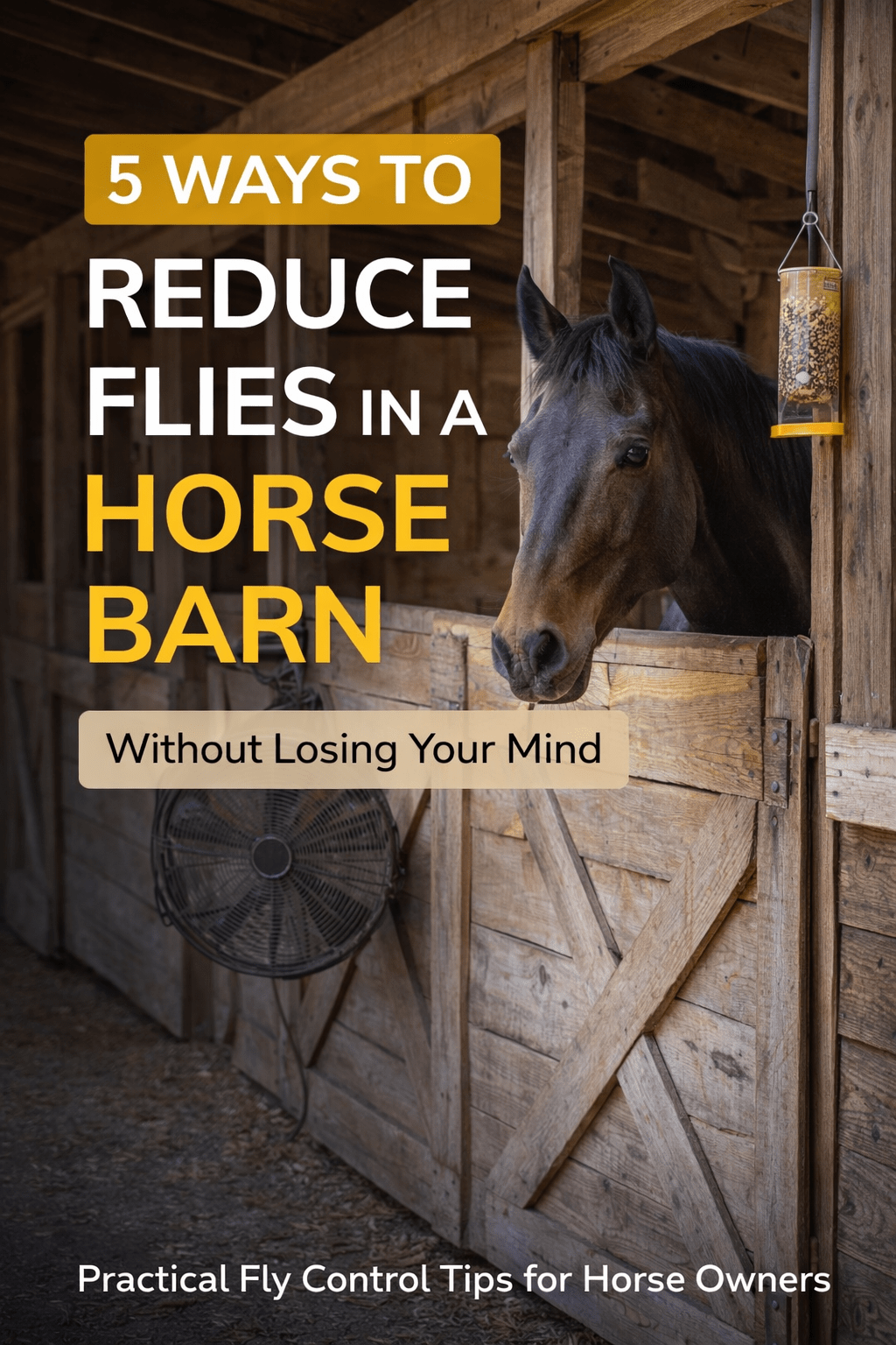 5 Unexpected Ways to Reduce Flies in Your Horse Barn (Without Losing Your&nbsp;Mind)
